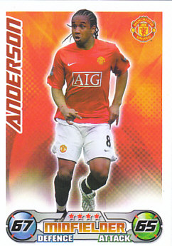 Anderson Manchester United 2008/09 Topps Match Attax #187